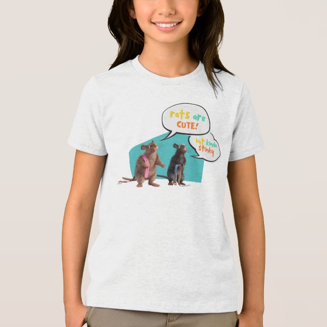 T-shirt En Tri-matière Les Rats Sont Mignons Mais Plutôt Stinky (Recto)