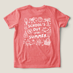 T-shirt En Tri-matière Les vacances d'été commencent, fin de l'école
