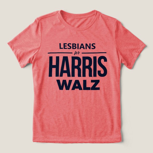 T-shirt En Tri-matière Lesbiennes pour Harris Walz (Design Recto)