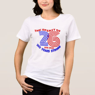 T-SHIRT  EN TRI-MATIÈRE L'ESPRIT DE 26:250 ANS FORT