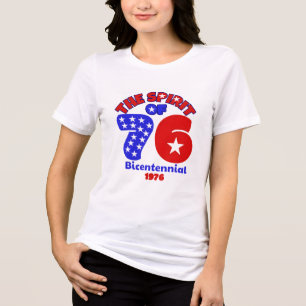 T-SHIRT EN TRI-MATIÈRE L'ESPRIT DES 76 : BICENTENAIRE 1976