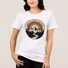 T-shirt En Tri-matière Let’s Get Lost Retro Mountain Adventure Outdoor