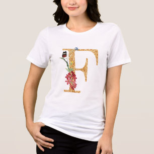 T-shirt En Tri-matière Lettre f