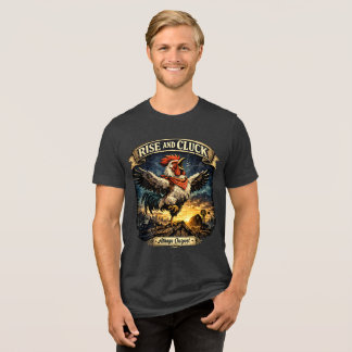 T-shirt En Tri-matière Lever et glousser - Chemise tri-mélange