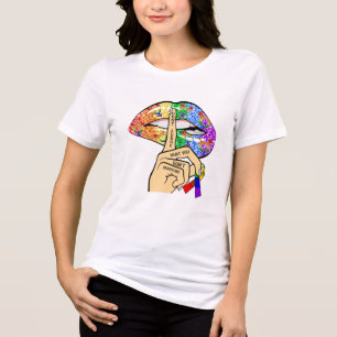 T-shirt En Tri-matière Lèvres arc-en-ciel LGBT