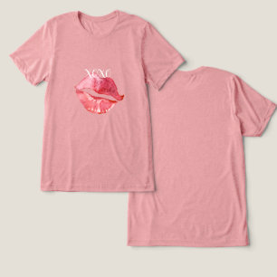 T-shirt En Tri-matière Lèvres Kiss XOXO