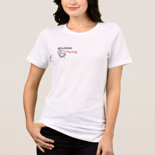 T-shirt En Tri-matière Libérez la Négativité – Citations de Santé Mentale