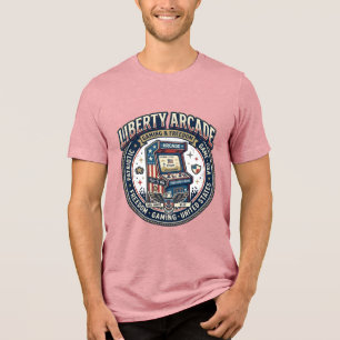 T-shirt En Tri-matière Liberty Arcade Patriotique Arcade Gamer US