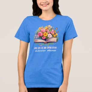 T-shirt En Tri-matière Librarian Life is Open Book