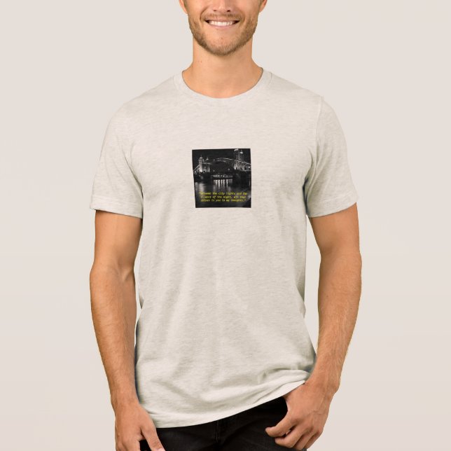 T-shirt En Tri-matière "Lights that Whisper Your Name" (Recto)