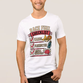 T-shirt En Tri-matière Liste de contrôle du carburant de course | Humour 