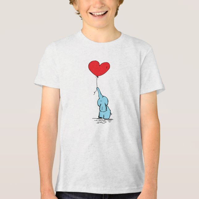 T-shirt En Tri-matière Little Elephant Love Balloon Tee (Recto)