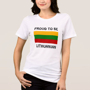 T-shirt En Tri-matière Lituanie : Fier d'être Lituanien