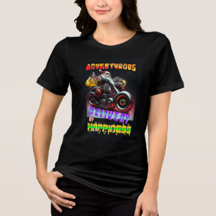 T-shirt En Tri-matière Livraison Aventureuse Du Bonheur