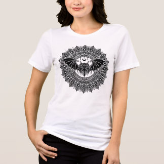 T-shirt En Tri-matière Livre de coloriage Chauve-souris Mandala