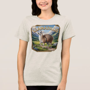 T-shirt En Tri-matière Llamadillo Photographie Combo Créature Drôle