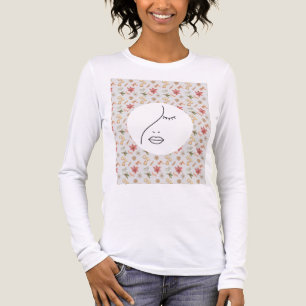 T-shirt En Tri-matière Logo Abstrait moderne femme beauté visage femme
