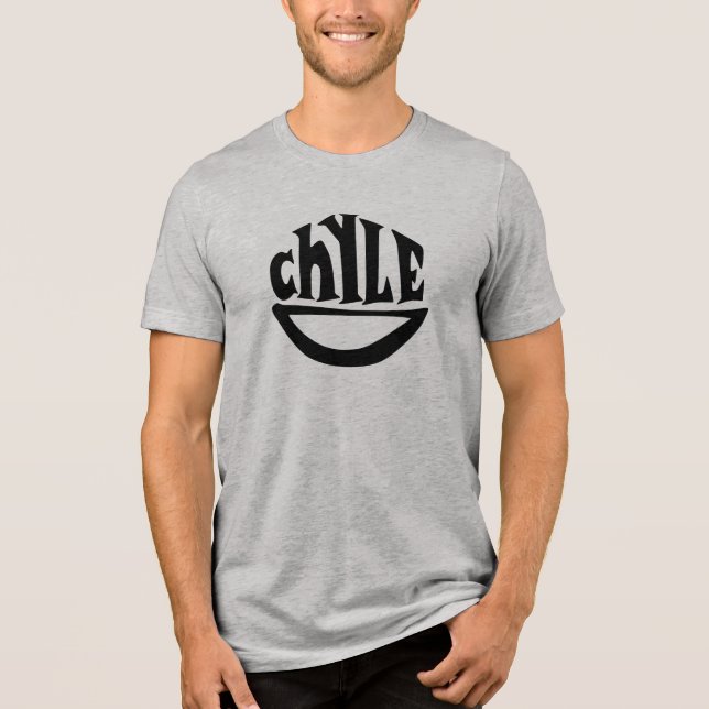 T-SHIRT  EN TRI-MATIÈRE LOGO CHYLE (Recto)