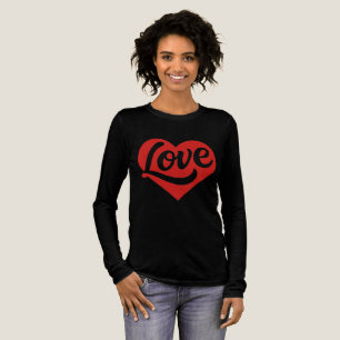 T-shirt En Tri-matière Logo Cœur Amour – Symbole Romantique Rouge
