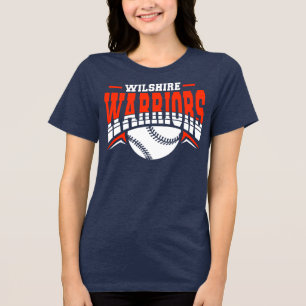 T-shirt En Tri-matière Logo de base-ball blanc Wilshire Warriors