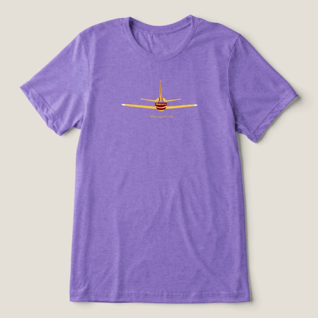 T-shirt En Tri-matière Logo de l'avion Minneapolis Minnesota MN (Design Recto)