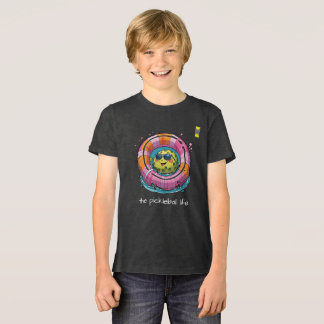 T-shirt En Tri-matière Logo de Pickleball amical et personnage d'été amus