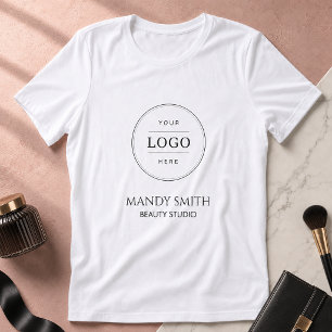 T-shirt En Tri-matière Logo d'entreprise de salon de beauté maquillage