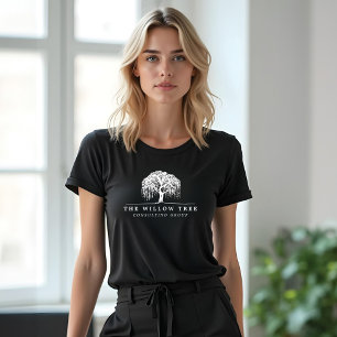 T-shirt En Tri-matière Logo moderne du Willow Tree blanc