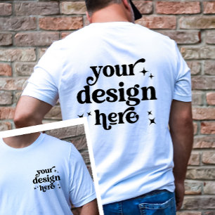 T-shirt En Tri-matière Logo personnalisé de conception avant et arrière