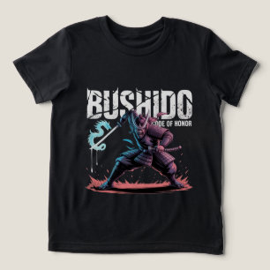 T-shirt En Tri-matière Logo vectoriel de l'anime Bushido Samurai Warrior