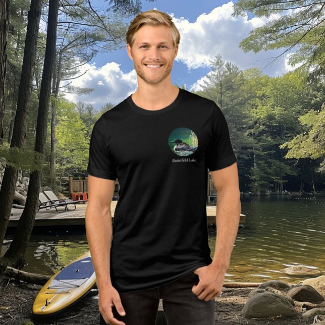 T-shirt En Tri-matière Loon Family Butterfield Lake (Créateur téléchargé)