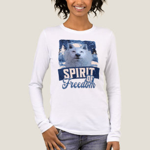T-shirt En Tri-matière Loup Arctique Esprit de liberté Création faunique