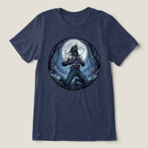 T-shirt En Tri-matière Loup-garou Déchire Chemise