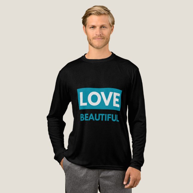 T-shirt En Tri-matière Love beautiful (Recto complet)