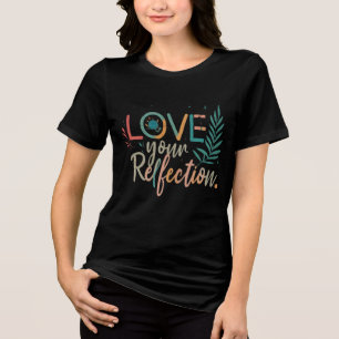 T-SHIRT  EN TRI-MATIÈRE LOVE-RELECTION
