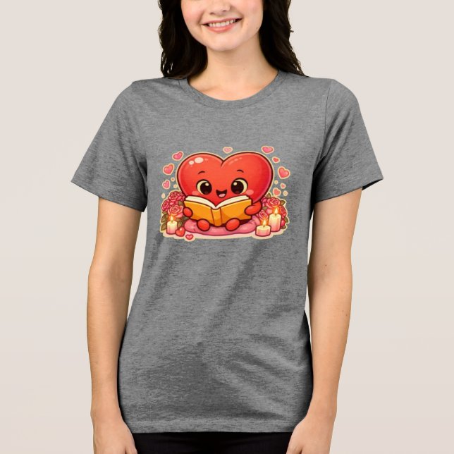 T-shirt En Tri-matière Love Stories Begin Within the Heart (Recto)