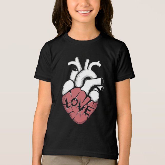 T-shirt En Tri-matière Lovely Heart (Recto)