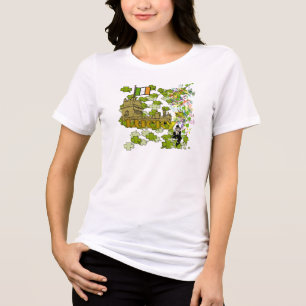 T-shirt En Tri-matière Lucky Leprechaun et son château irlandais