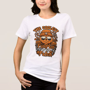 T-shirt En Tri-matière Lunettes de soleil Coolest Pumpkin Patch Halloween
