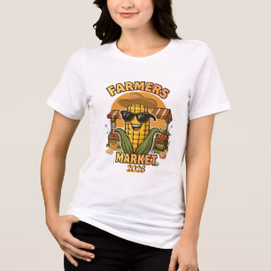 T-shirt En Tri-matière Lunettes de soleil drôles de personnage de maïs du