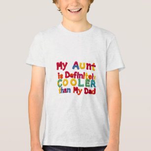 T-shirt En Tri-matière Ma tante est vraiment Glacière que mon père