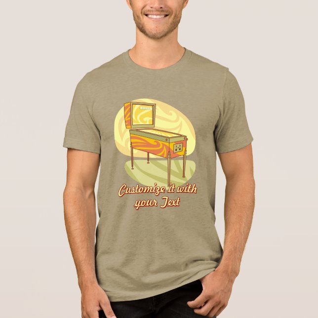 T-shirt En Tri-matière Machine à pinball (Recto)
