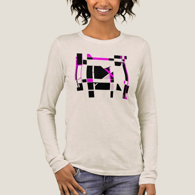 T-shirt En Tri-matière Magenta Black Jameboard Géométrique MCM (Recto)