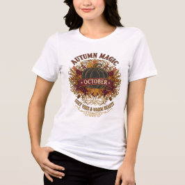 T-shirt En Tri-matière Magie d'automne T-shirt octobre - Vibes douillette