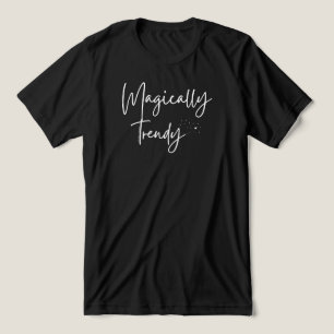 T-shirt En Tri-matière Magiquement tendance avec baguette, étoiles & étin