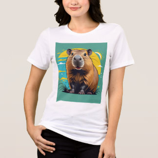 T-shirt En Tri-matière Maglietta Capibara Vintage