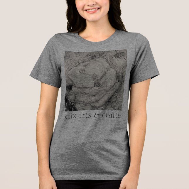 T-shirt En Tri-matière magnolia namesake, fleurs, tissu, coton & main (Recto)