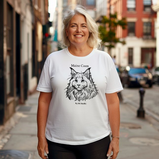 T-shirt En Tri-matière Maine Coon (Créateur téléchargé)