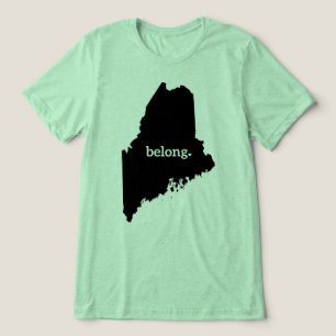 T-shirt En Tri-matière Maine Map Belong, State Pride