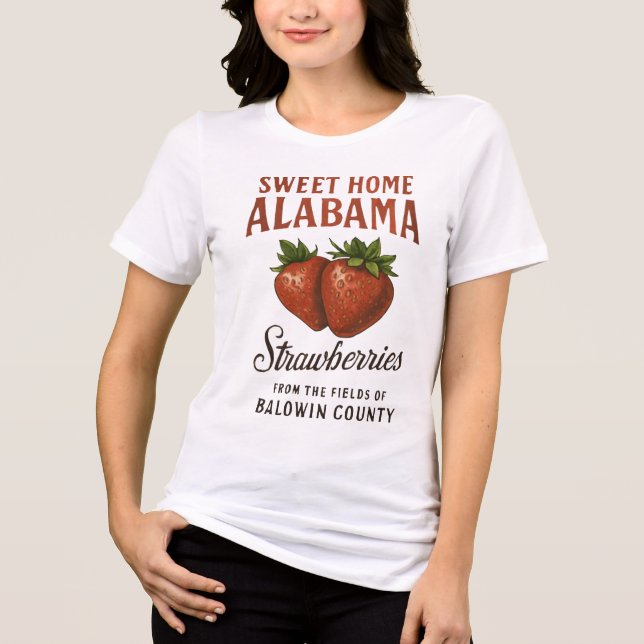 T-shirt En Tri-matière maison douce fraise alabama (Recto)